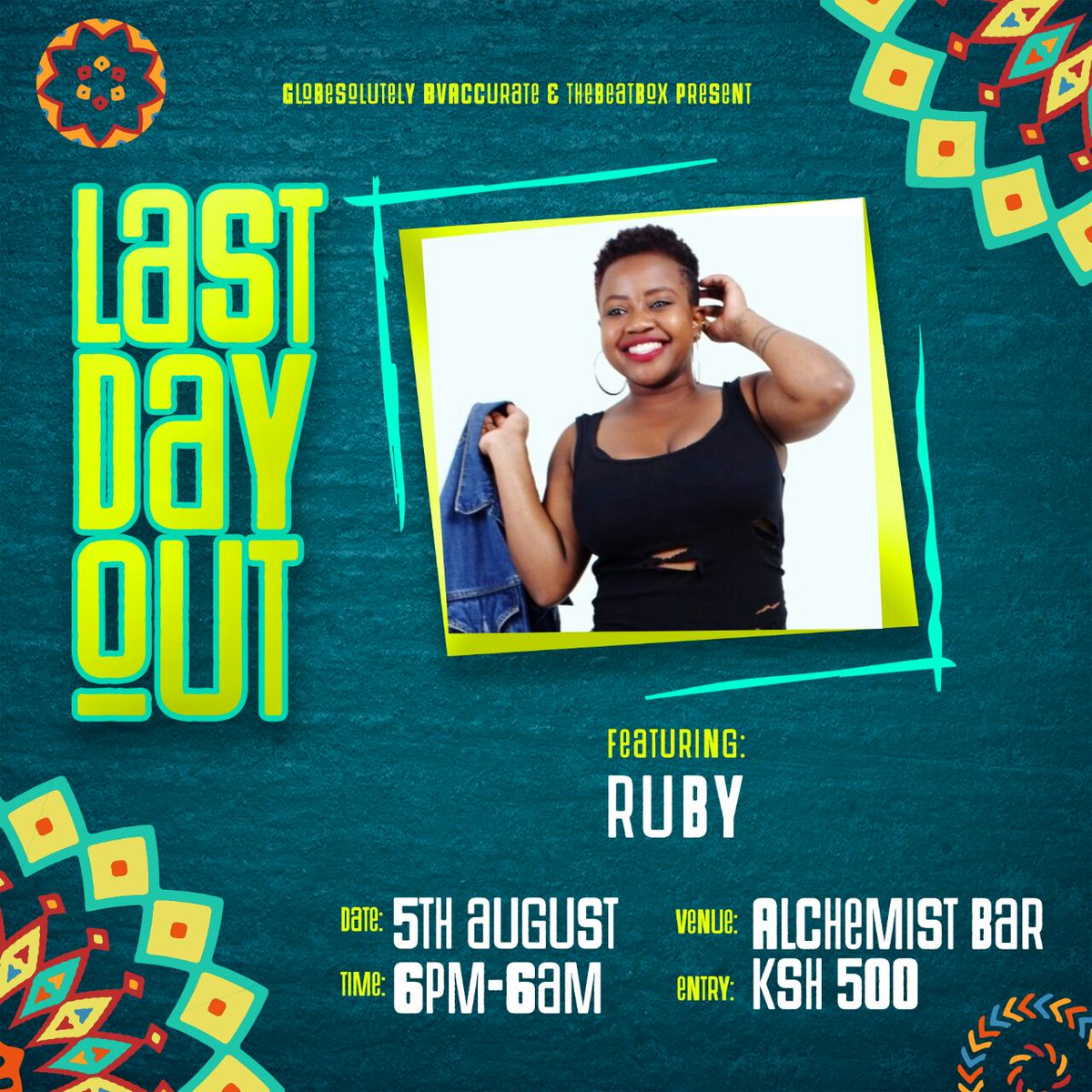justrubyv's tweet photo. We're happening in a major way tonight. Catch me hosting #LastDayOut before the elections. Spread good vibes and enjoy great music https://t.co/prypCIQRcM