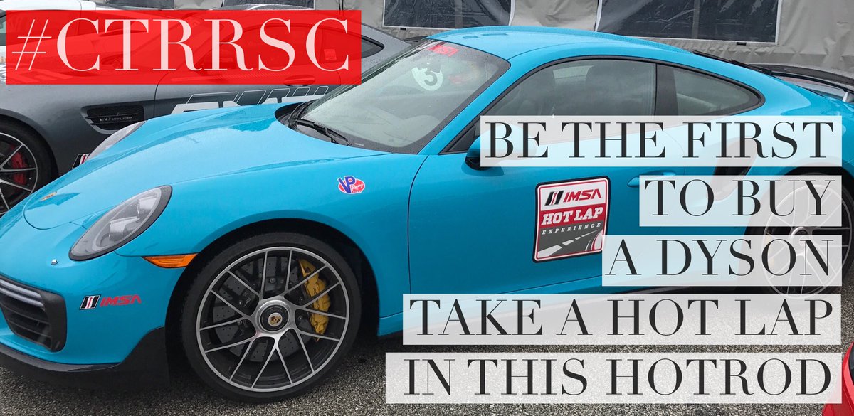 DuncoMarketing's tweet photo. Be the first to buy a @dyson, take a #hotlap in this #hotrod at the track! Find us in Fan Zone @roadamerica @parkplaceracing #CTRRSC https://t.co/IEDkp3l8Vh