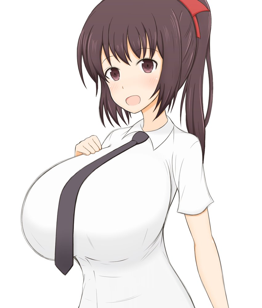 こうおっぱいで垂れ下がってるネクタイが好き 