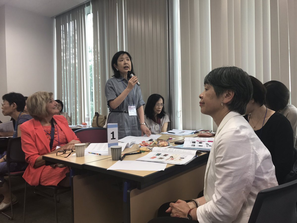 KathrynMcS's tweet image. Group discussion on lesson and sharing - stage 3 of Lesson Study cycle, HE Education Conference @ATHE_HomeEc @IFHE_HomeEc