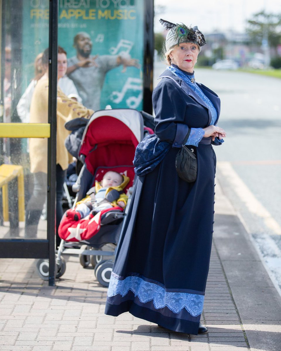 When the bus is late..by near a hundred years! At Dovecot shops..
pic <a href="/Jane_MacNeil/">Jane MacNeil</a>  xx
