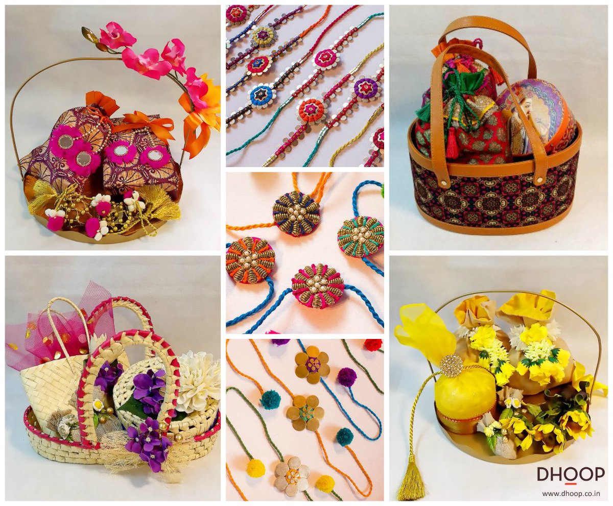 dhoopcrafts's tweet photo. Rakhis and festive hampers..... Get in touch and we can deliver anywhere in Mumbai. https://t.co/LnjHuL5Z4N