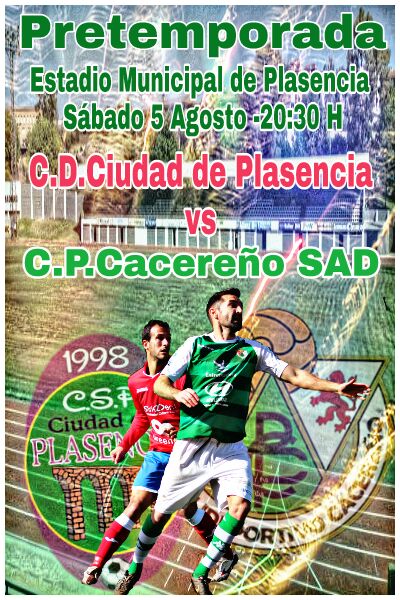 Buenos días.Esta tarde jugamos primer partido de pretemporada en el Municipal de Plasencia a las 20.30 contra el <a href="/ciudaddeplasenc/">Ciudad de Plasencia</a>.💪💪
