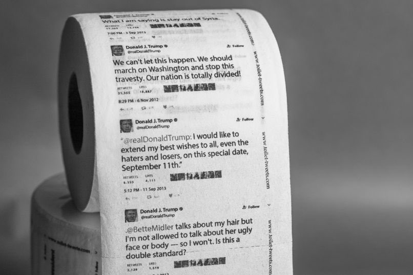 Valerio De Cesaris On Twitter Printed On Toilet Paper Trump S Tweets Finally Make Sense
