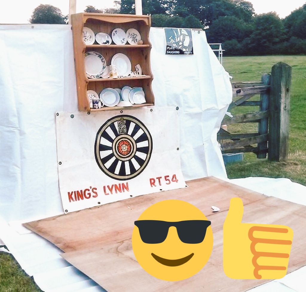 Fancy a go on our plate smashing stall next weekend #NortonHill2017 #RT54NortonHill