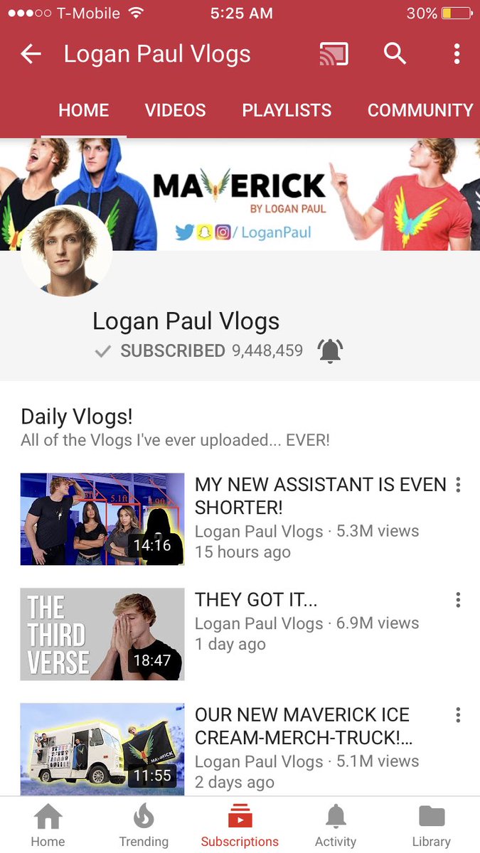 unactiveacct132's tweet photo. @LoganPaul omg you passed Jake in subscribers! Now to 10m💪🏼 ayeee the Logang strong af #BeAMaverick #LOGANGTAKEOVER #fastestgrowingchannel https://t.co/tA0KtmgJmg