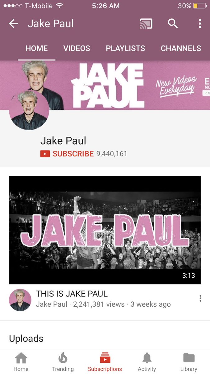 unactiveacct132's tweet photo. @LoganPaul omg you passed Jake in subscribers! Now to 10m💪🏼 ayeee the Logang strong af #BeAMaverick #LOGANGTAKEOVER #fastestgrowingchannel https://t.co/tA0KtmgJmg