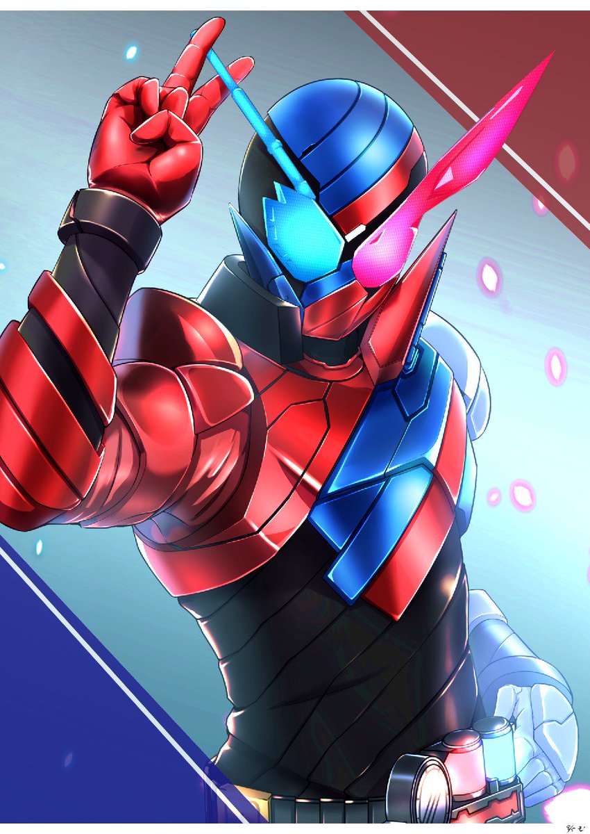 暗黒甲殻類エビ 制作超難攻中 赤いウサギハヤサ 青い戦車カタサ 赤と青の交差