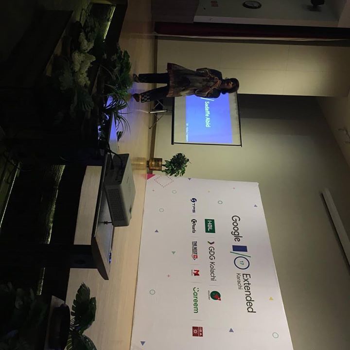 BizBytePK's tweet image. Role of Women Techmakers by Sadaffe Abid 💁#GoogleIOExtended #TakeAByte