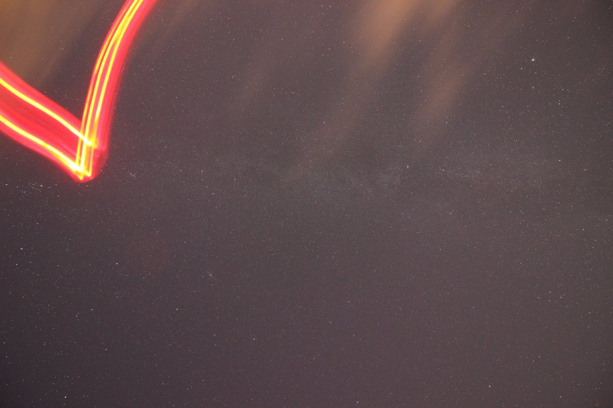 sjb_astro's tweet photo. When wearing a head torch and doing #astrophotography be careful how close you walk to your camera! 🙄😂 #astronomyfail https://t.co/IMgVooHgHO