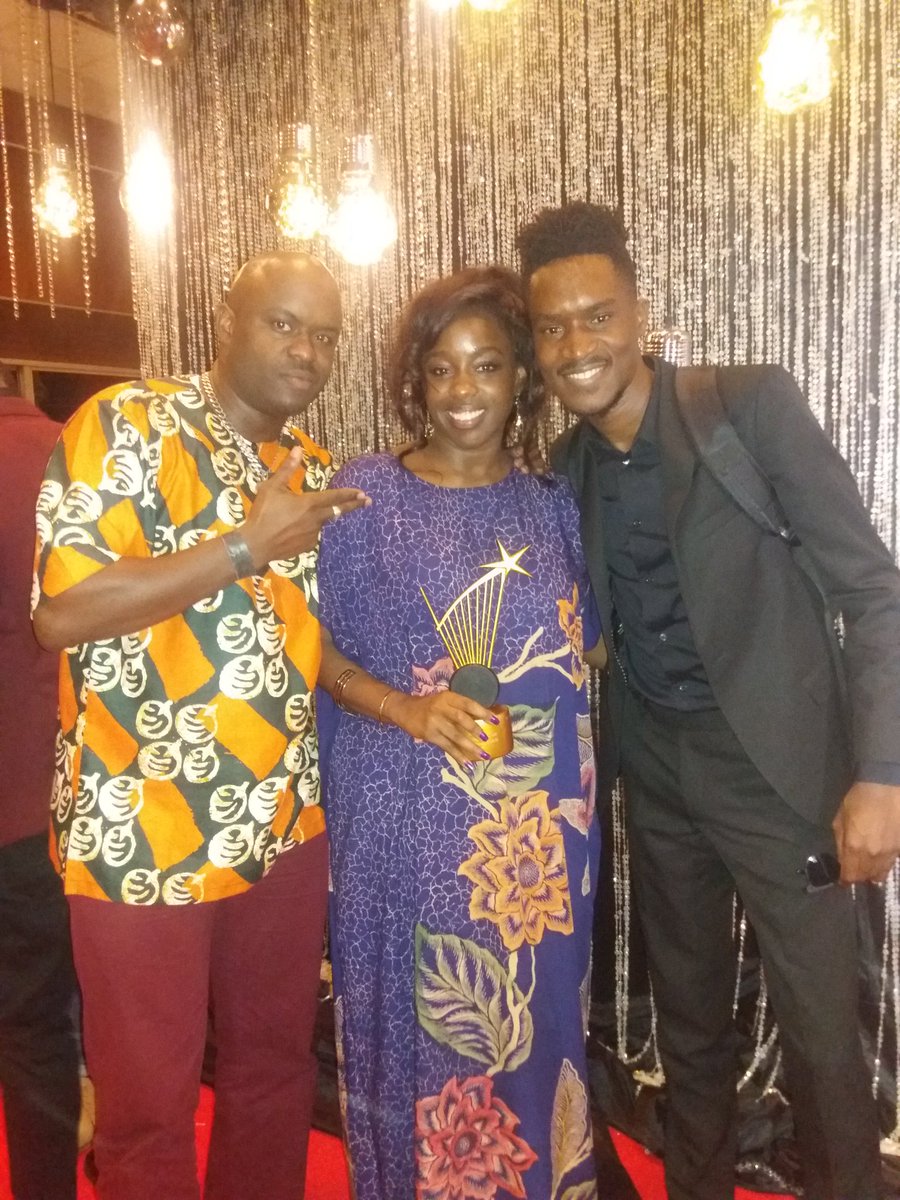 KATATUMBA's tweet photo. Last night I received the HUMANITARIAN AWARD 2017, at 'The Uganda Music Awards'. Thank You!

#MulagoYaffe
#AKDF
#RunningThisRaceForYouPapa https://t.co/Xm1IUdWm9y
