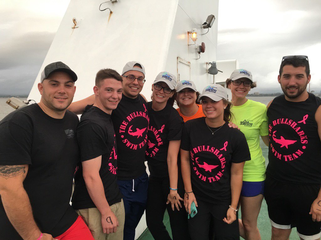 <a href="/StVincentsMC/">St. Vincent's Medical Center</a> our own Team Bullsharks ready to <a href="/SwimAcrossSound/">SwimAcrossTheSound</a>