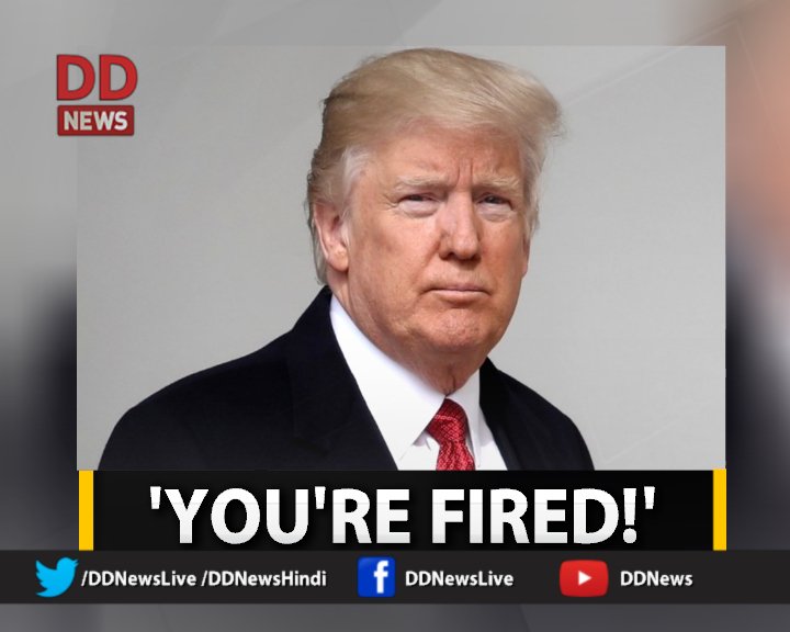 DDNewslive's tweet photo. #US Prez Trump's team rocked by back to back departures;Communication Dir. fired for obscene remarks. Watch #WorldKonnect at 9pm on #DDNews https://t.co/v483YrNdCy