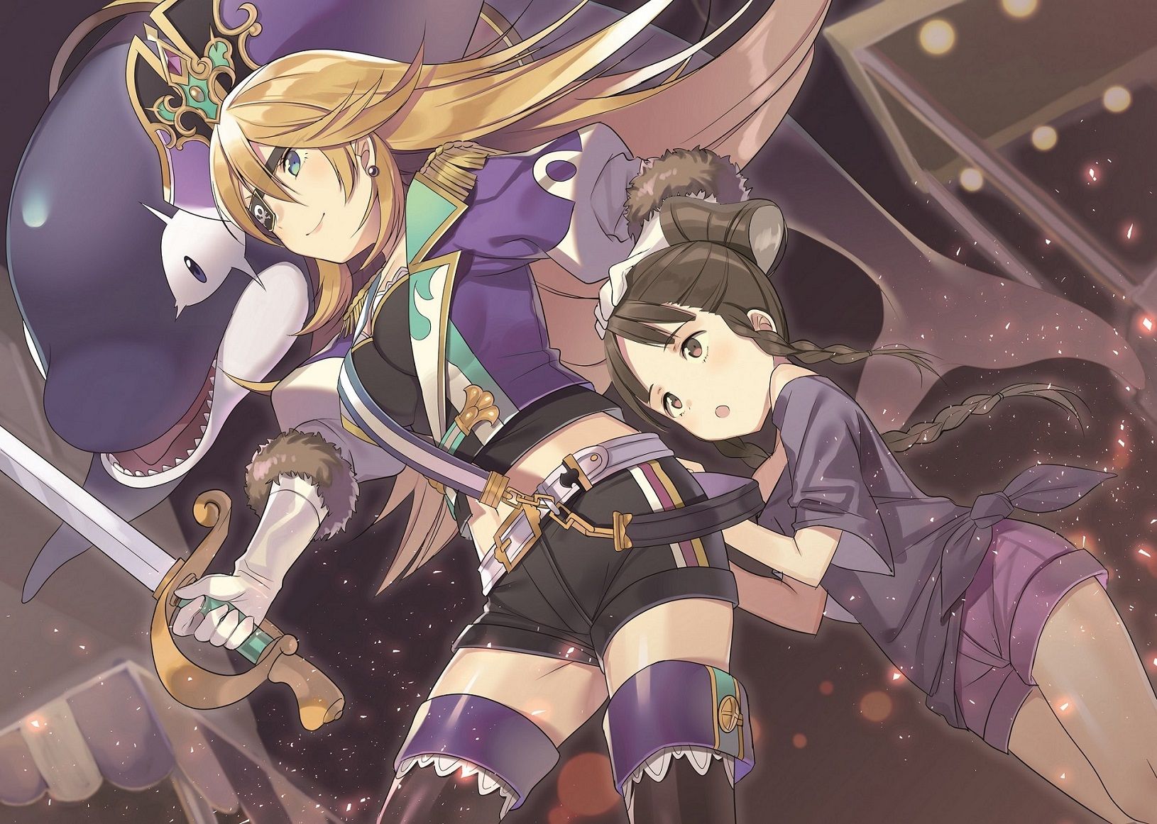 モンスト映画公式 Blu Ray Dvd 5 28発売 モンストアニメ応援イラスト 今回は アルビダ と 謎の少女 少女を守るアルビダの凛とした表情が印象的 イラストを描くのは なたーしゃ さん 第19話の視聴はこちらから モンストアニメ T