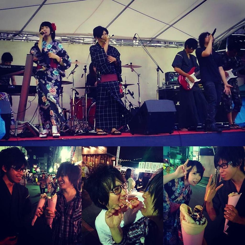 koppe_guitar's tweet photo. 8/4サマーライブinちとせ
ありがとうございました～
ライブも楽しかったし
そのあともメンバーで
お祭り満喫しました～
次回はいよいよネクラボックス！

#NGNproject 
#千歳公園 
#びんずる
#サマーライブ https://t.co/1fy1NmvZzi https://t.co/GT02OePShF