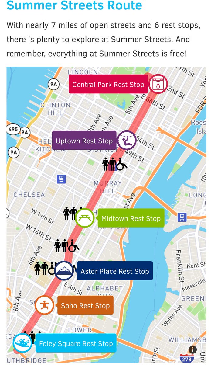 NYCFreeSummer's tweet photo. #summerstreets is happening NOW until 1pm in #manhattan #newyorkcity! #free #music #fun #yoga #nyrr #cycling #nycfreesummer https://t.co/iuJBcZwnoW