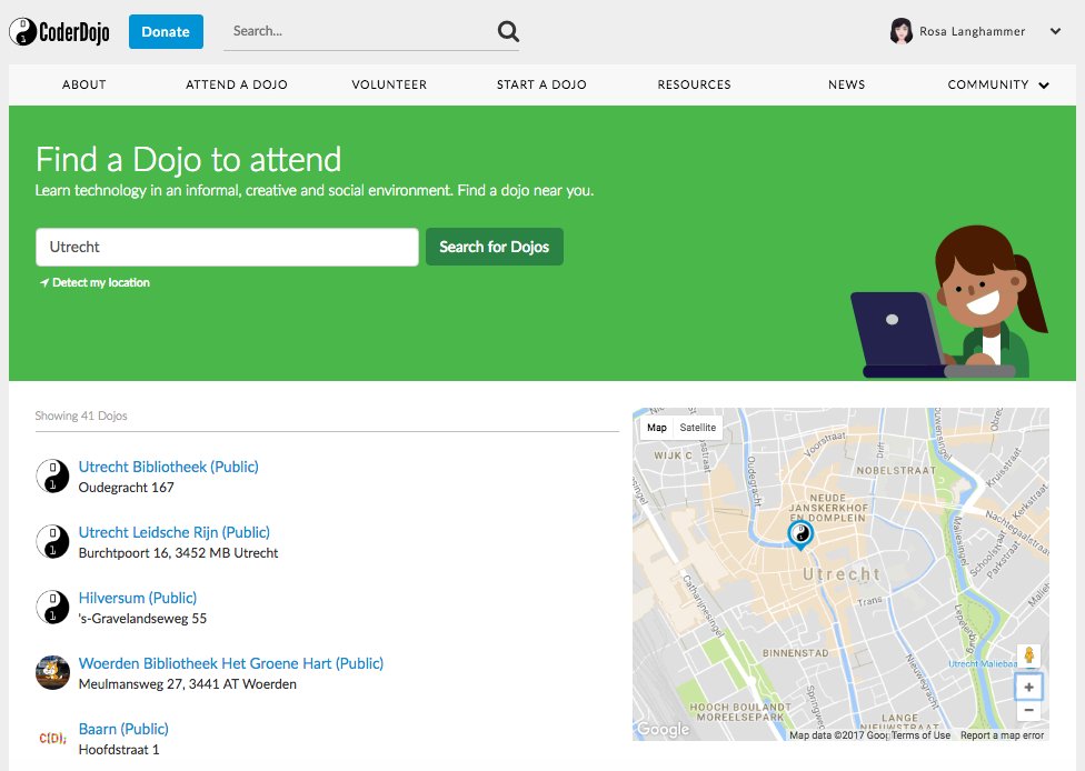 CoderDojo's tweet image. We've just made finding your local Dojo even easier! Check out what we've done > goo.gl/HvZssa or go to zen.coderdojo.com