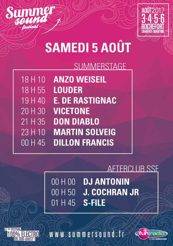 SummerSoundFR's tweet photo. ❌Update timetable❌
21h35 : Don Diablo
23h10 : Martin Solveig https://t.co/4HHzkN0sLv