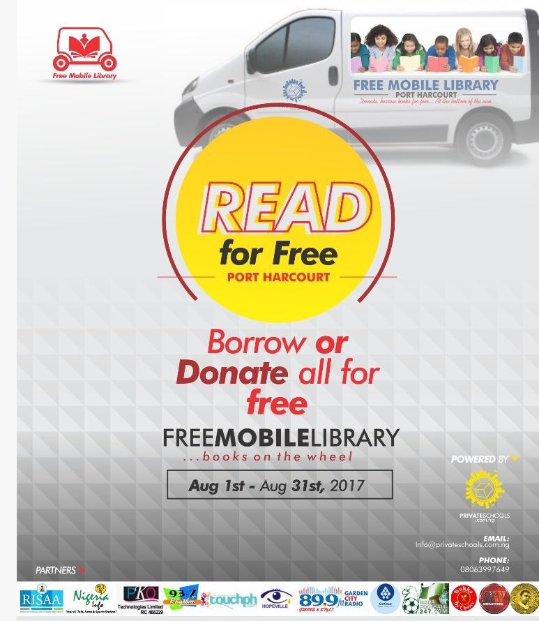 PrivateschoolNG's tweet photo. Peter Odili Road next stop! 
#FreeMobileLibraryPHC https://t.co/N0J1wkaxPH