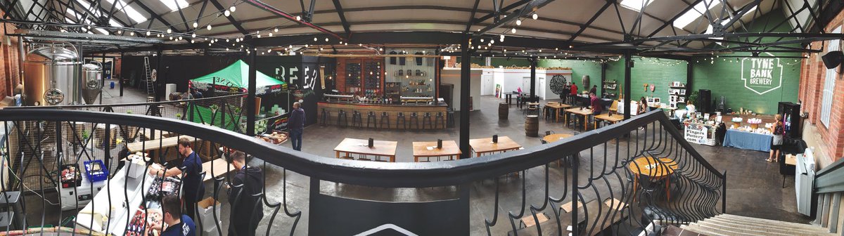 TyneBankBrewery's tweet photo. Set up and raring to go! FOOD &amp; ART MARKET is underway. https://t.co/K4MDCBkEe7