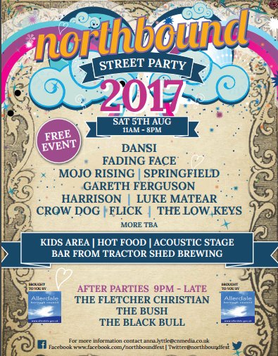Today is the day! Some cracking local ales on offer from Tractor Shed, see you at the bar! #Cumbriasbiggeststreetparty 11am - 9pm
