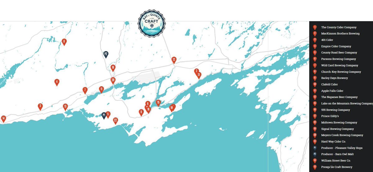 Discover Canada's Largest #Rural #Craftbeer and #Cider region! #QuinteCraft quintecraft.ca #BayofQuinte #PrinceEdwardCounty #Beer