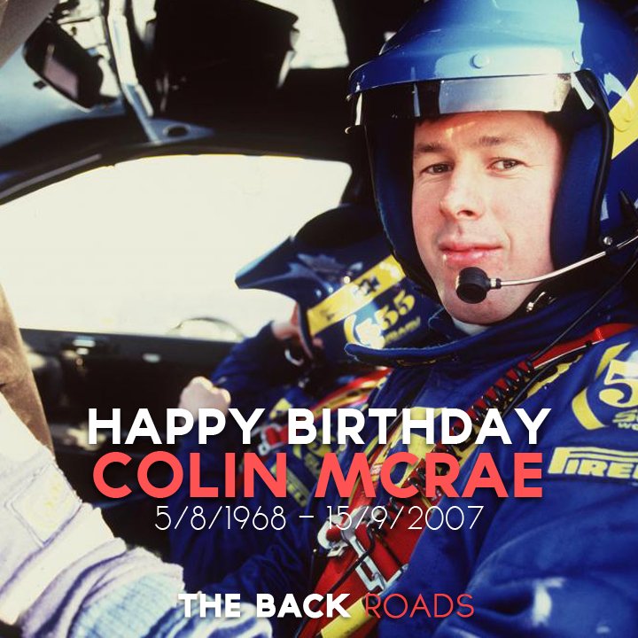 Happy Birthday to the legend that is Colin McRae, you are truly missed... 