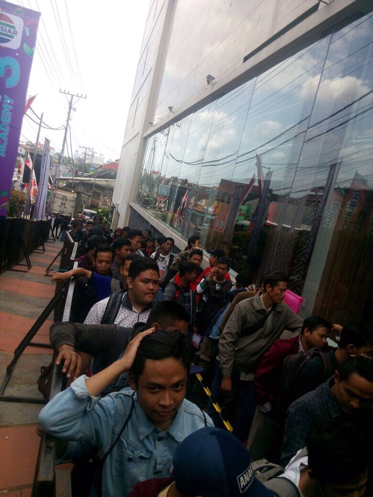 Begini nih ramenya #AudisiSUCA3 Yogyakarta , gerrr berantakan !