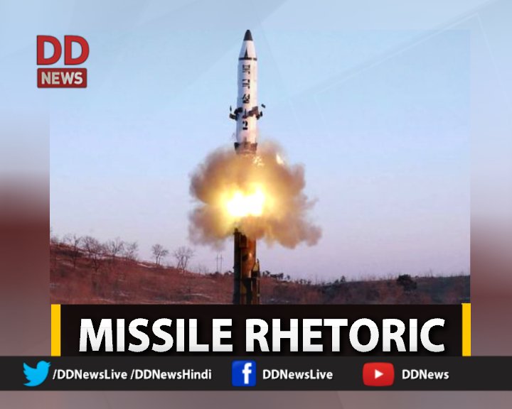 DDNewslive's tweet photo. Tensions rise in Korean Peninsula. #US issues ban on tourist travel to #NorthKorea. Watch #WorldKonnect at 11 pm on #DDNews https://t.co/A3YKWQokdE