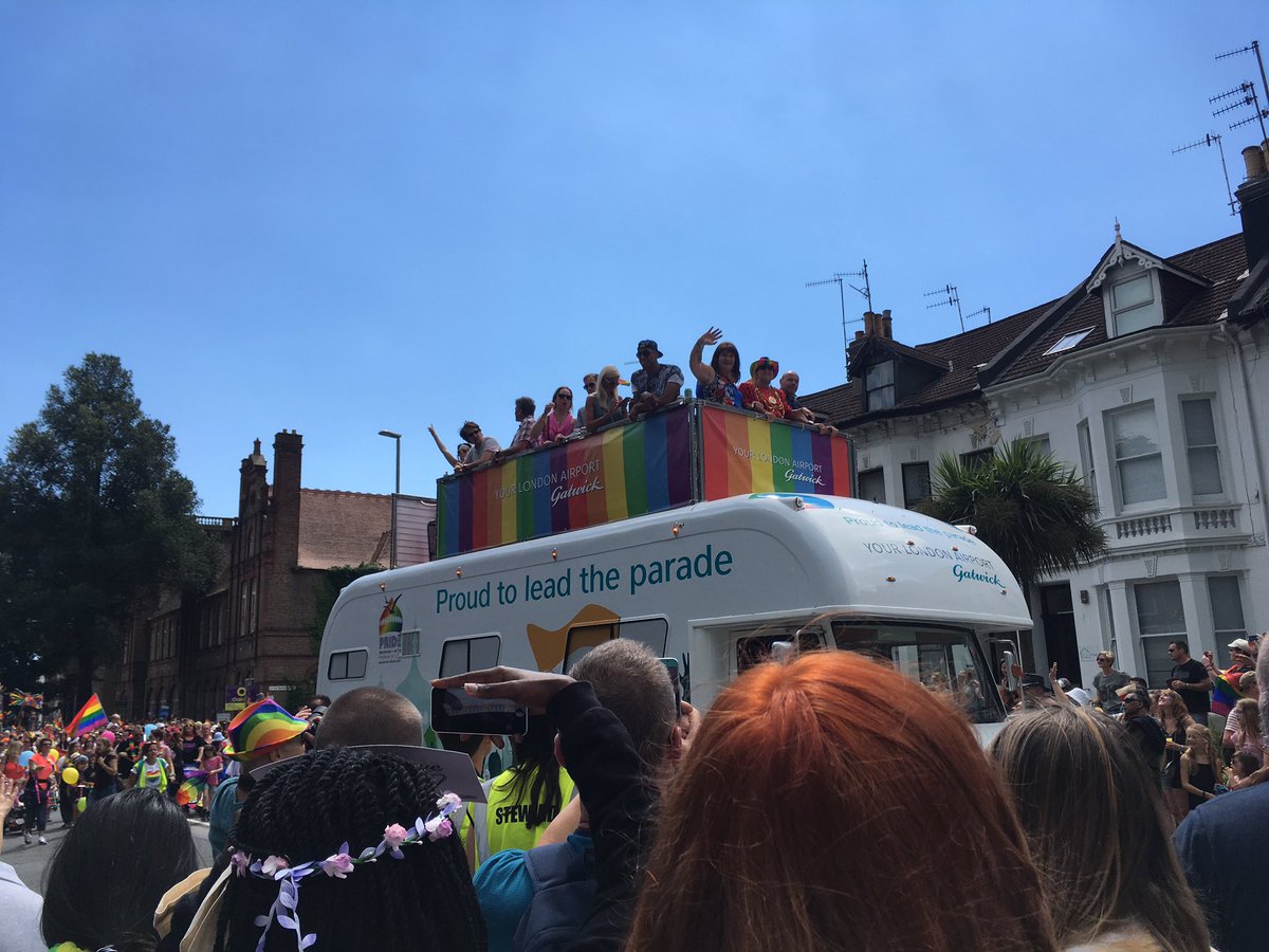 intotheoutside_'s tweet photo. Our friend and supporter  @sophiecooktalks in the parade! #BrightonPride2017 https://t.co/SOK0yo1rEw