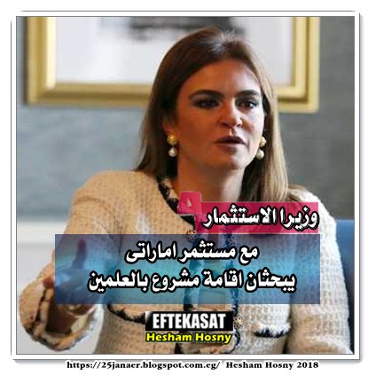 وزيرا الاستثمار مع مستثمر اماراتى يبحثان اقامة مشروع بالعلمين