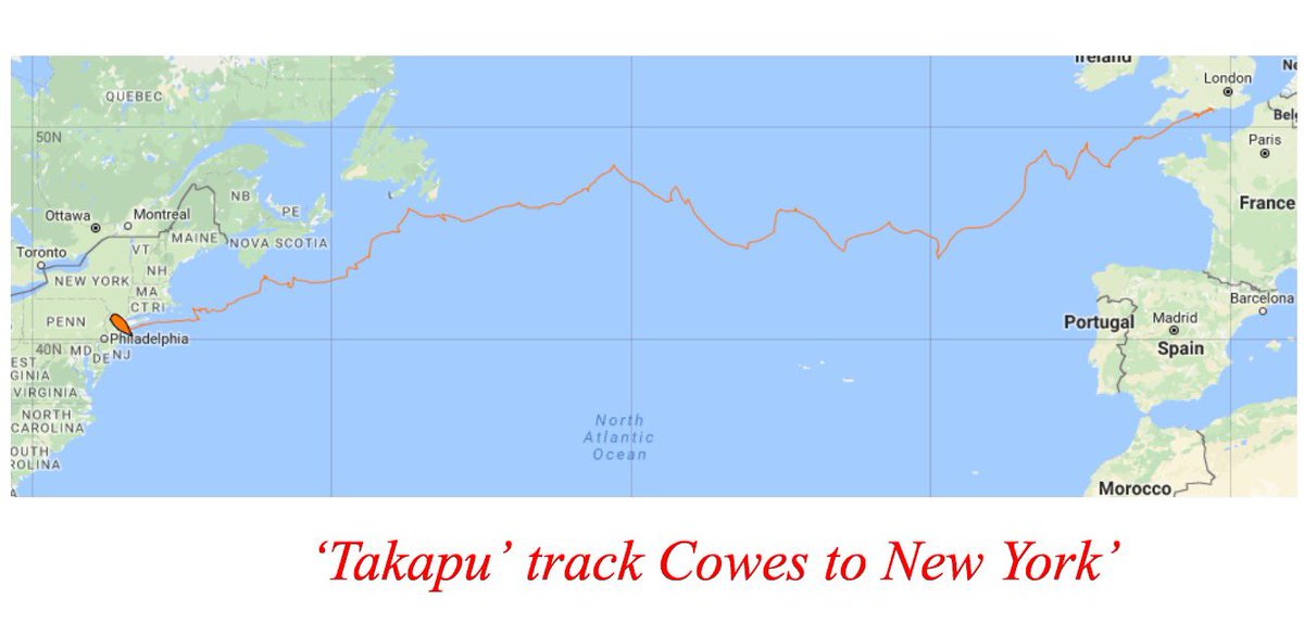 Adam Pereira has reached New York the halfway point of his epic voyage to raise money for <a href="/DiabetesUK/">Diabetes UK</a> track Adam 👉🏼yb.tl/apdt2017
