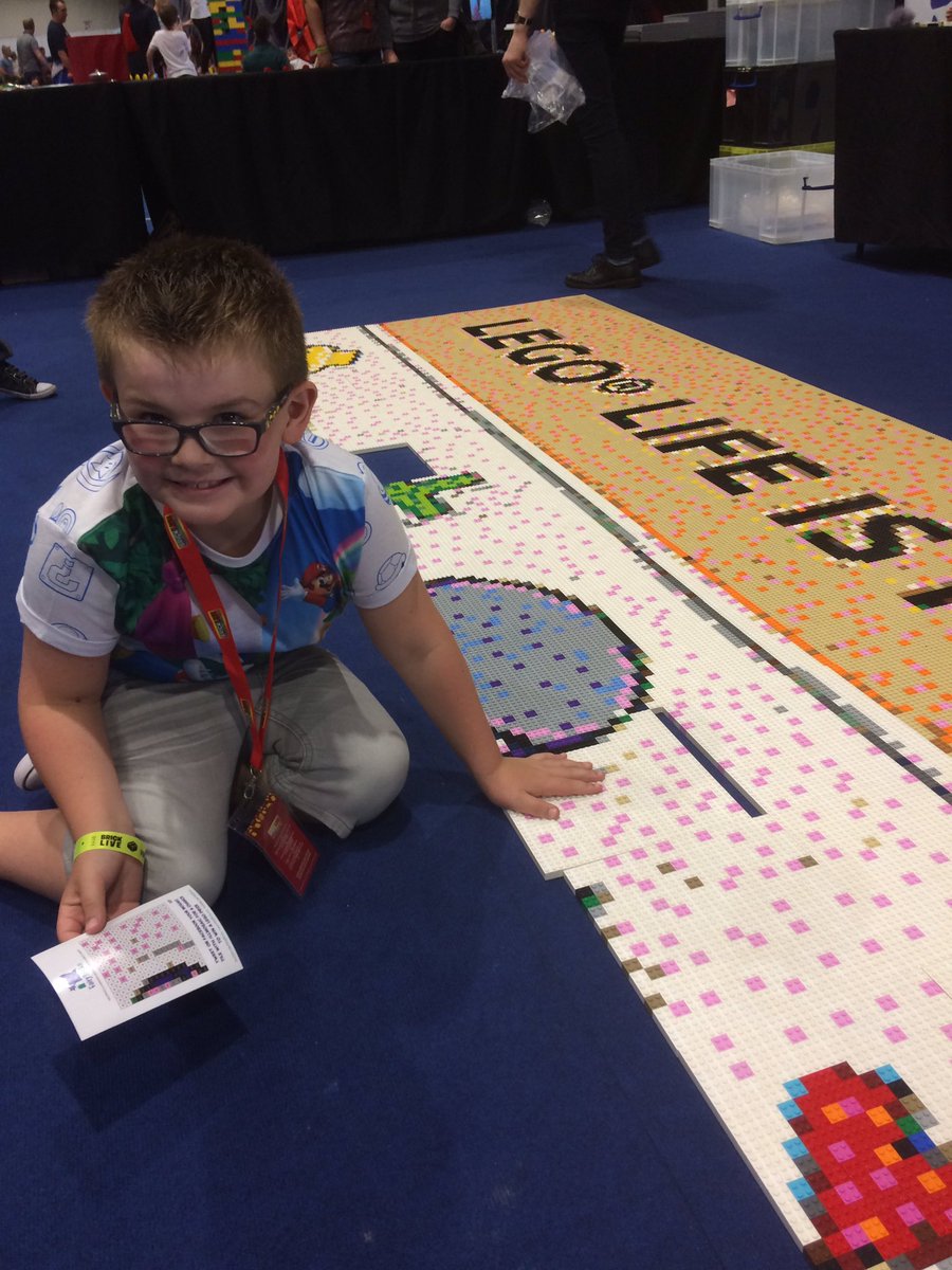adamtopping247's tweet photo. Wee man loving the @fairybricks @legoshow in Belfast #LLMOSAIC https://t.co/gaT51qgZdH