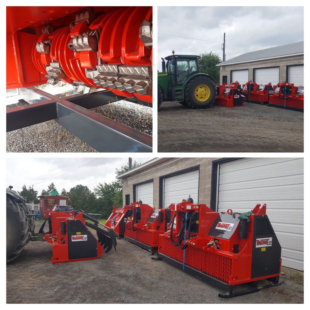 BugnotNA's tweet photo. Another shipment of #Bugnot crushers arrived yesterday. An 8', a 9', and two 10'. Many demos lined up #ontag https://t.co/dwUsRrHegZ