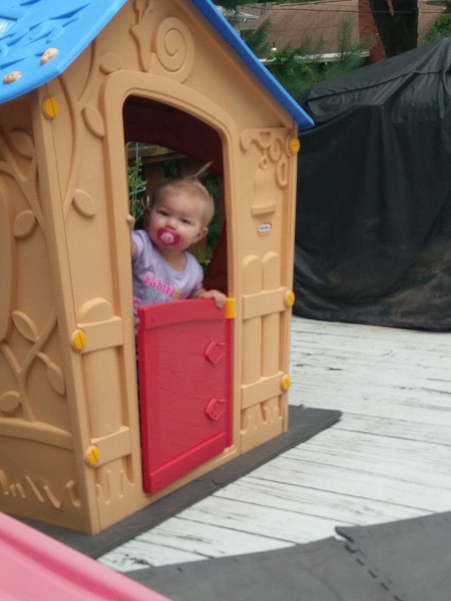 Chad2000k's tweet photo. It's never too early to play outside!! #OutsideKid #KidPlayHouse https://t.co/M8fPX74EAJ
