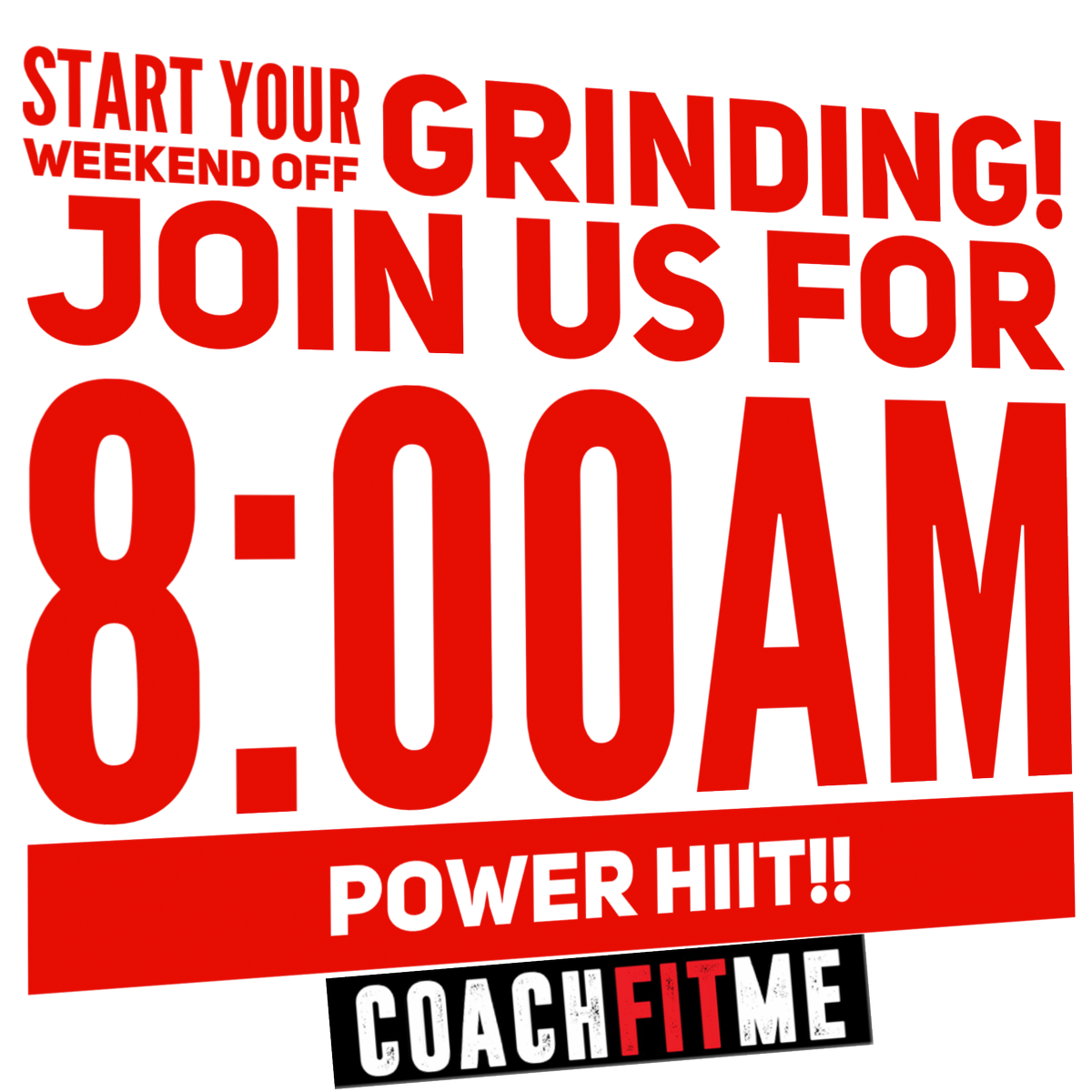 Coachfitme2's tweet photo. Join Coach Esther this morning at 8:00 for Power HiiT!!!! https://t.co/uSgW5Cdy9O