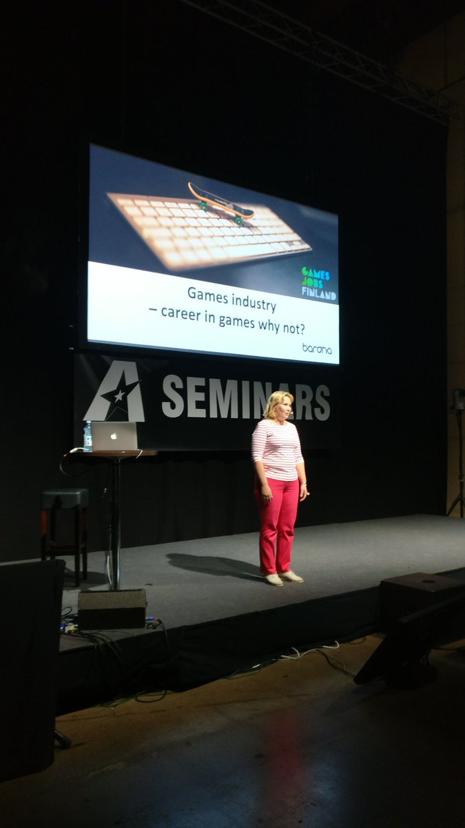 GamesJobsFin's tweet image. #throwbackyesterday our own Arja talking about games industry #gamedev #gamesjobs @assemblyparty