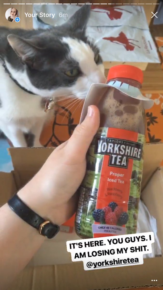 rhiannaoliviab's tweet photo. OMG IT ARRIVED I AM SO EXCITED @YorkshireTea #ProperIcedTea https://t.co/60gCgxsuEL