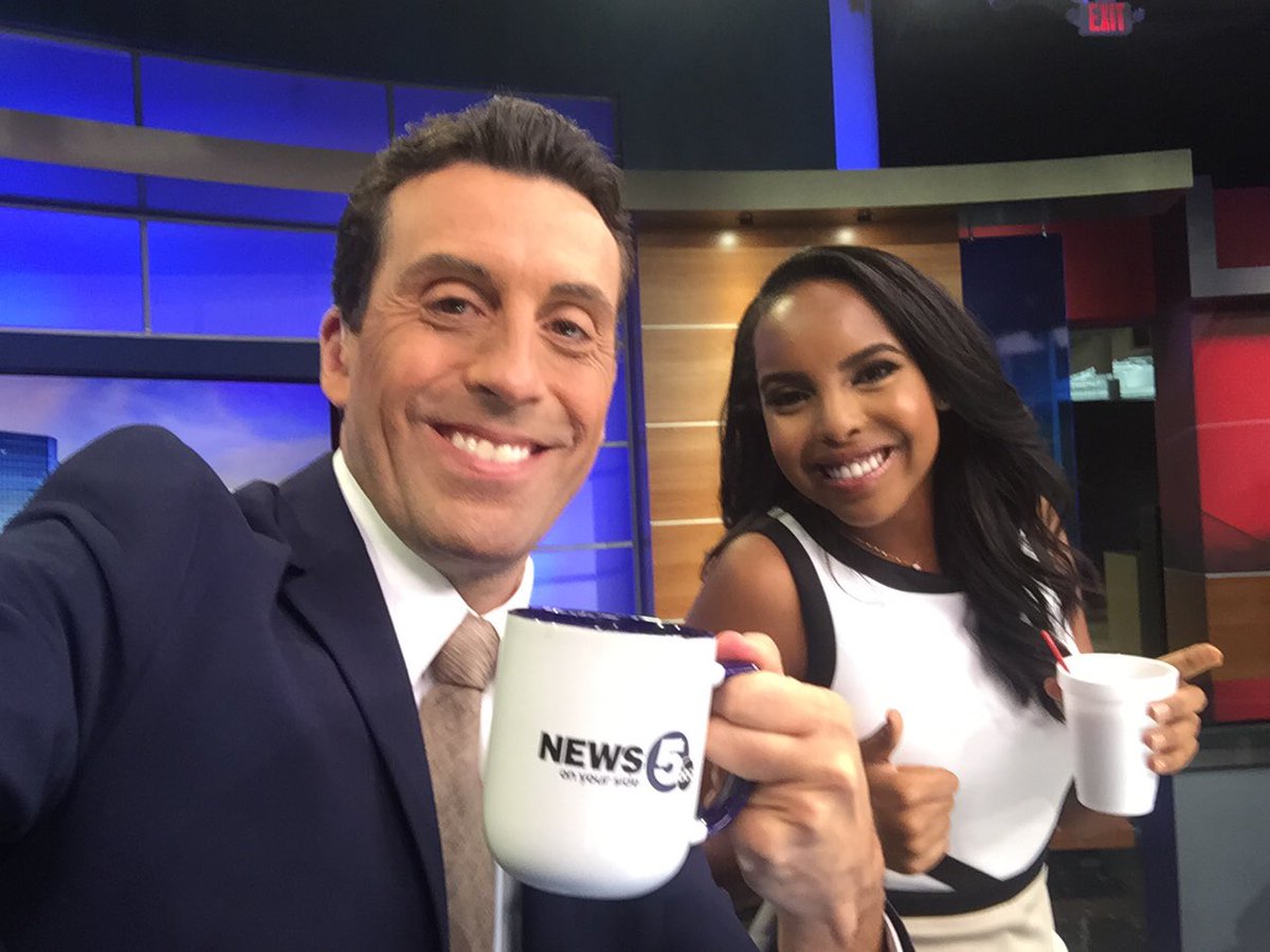 NickFoleyNews's tweet photo. Sooo I'm already on cup of Joe number 3 and @MonaAbdiWEWS just starting cup no. 1! Must be nice.
#StruggleBusSaturday https://t.co/e5E243WVOq