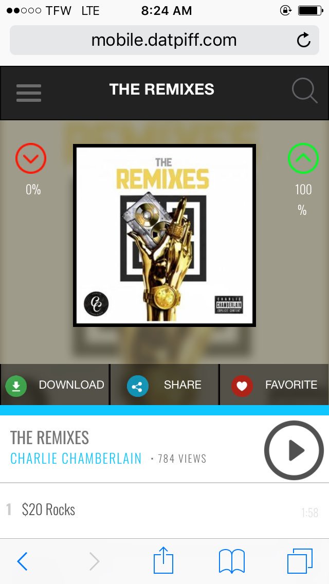 iamcharliechamb's tweet image. Now on @DatPiff