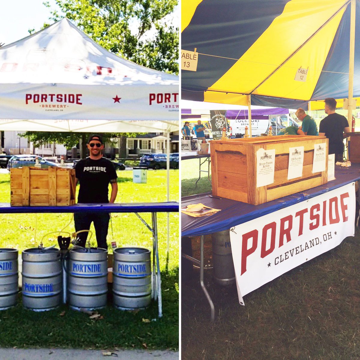 PortsideCLE's tweet image. We're at TWO beer festivals today! @ClevelandScene Ale Fest AND @Lock3Akron Blues &amp;amp; Brews! Show your #locallove and #drinkbeermadehere