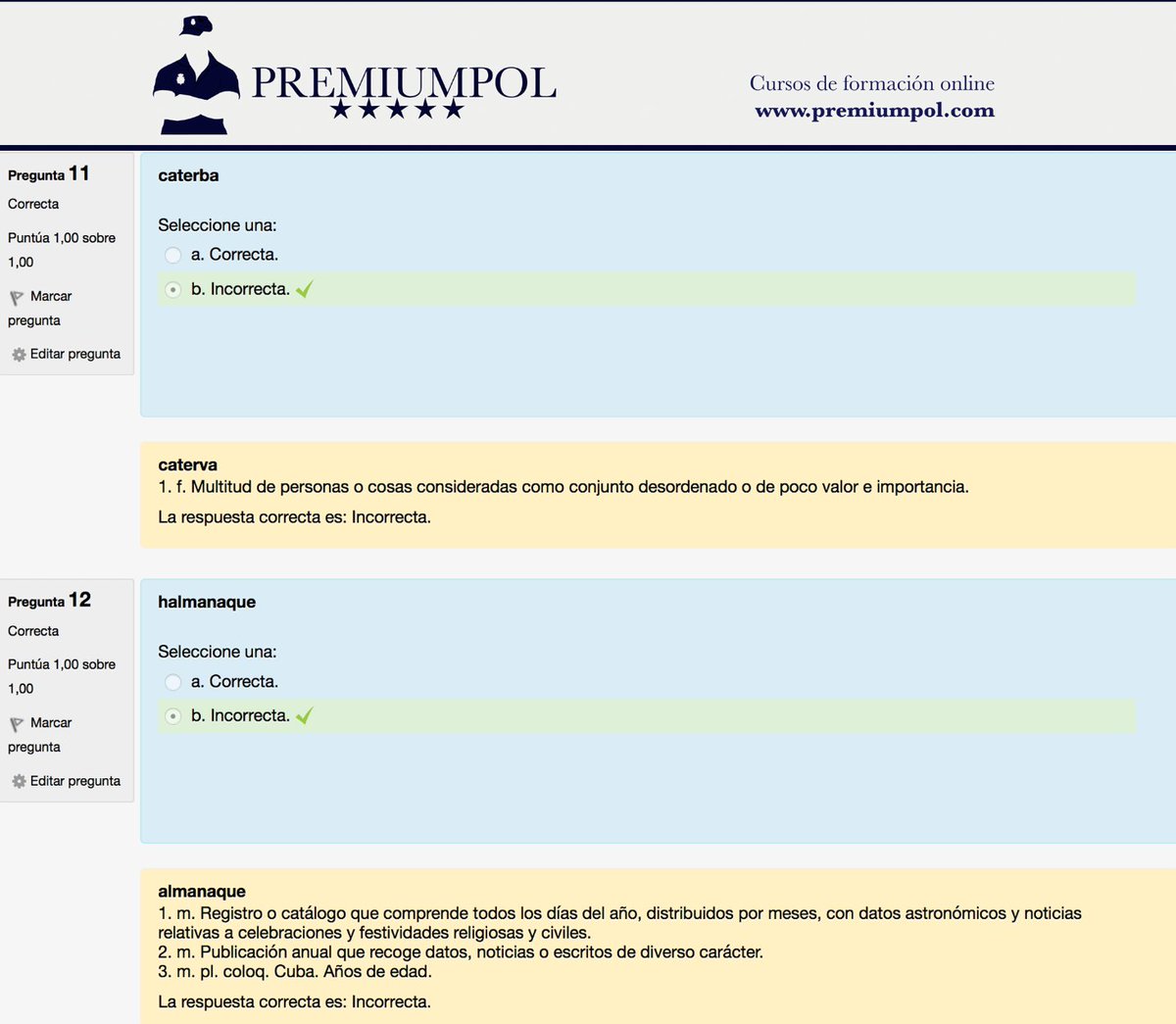 premiumpol's tweet photo. Os dejamos la solución a las preguntas de vocabulario 
#promoXXXIV https://t.co/3rgrN7JfQn