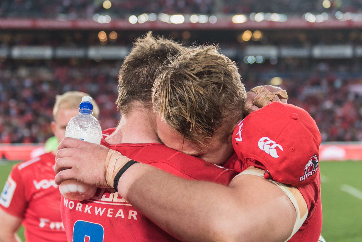 VodacomRugga's tweet photo. The disappointment is plain to see on the Emirates @LionsRugbyCo's faces but every one of them was a winner this season #lions4life https://t.co/9xVfcbgg0g
