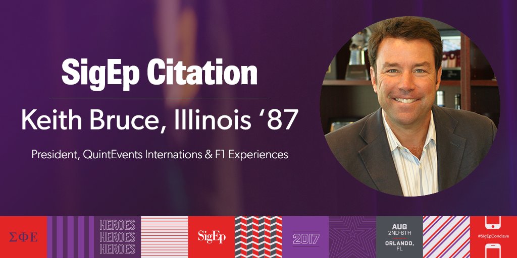 officialsigep's tweet photo. Proud to present the SigEp Citation to @KeithTBruce, @IllinoisSigEps '87, @Illinois_Alma! #SigEpConclave https://t.co/dqXayEHn1J https://t.co/tviPcDGZF0