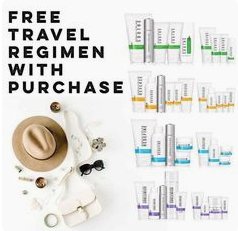HCapra's tweet image. For a limited time FREE Travel Size Regimen with purchase of Regimen Kit. The Travel Size is product is approximately 2 weeks worth. Score!