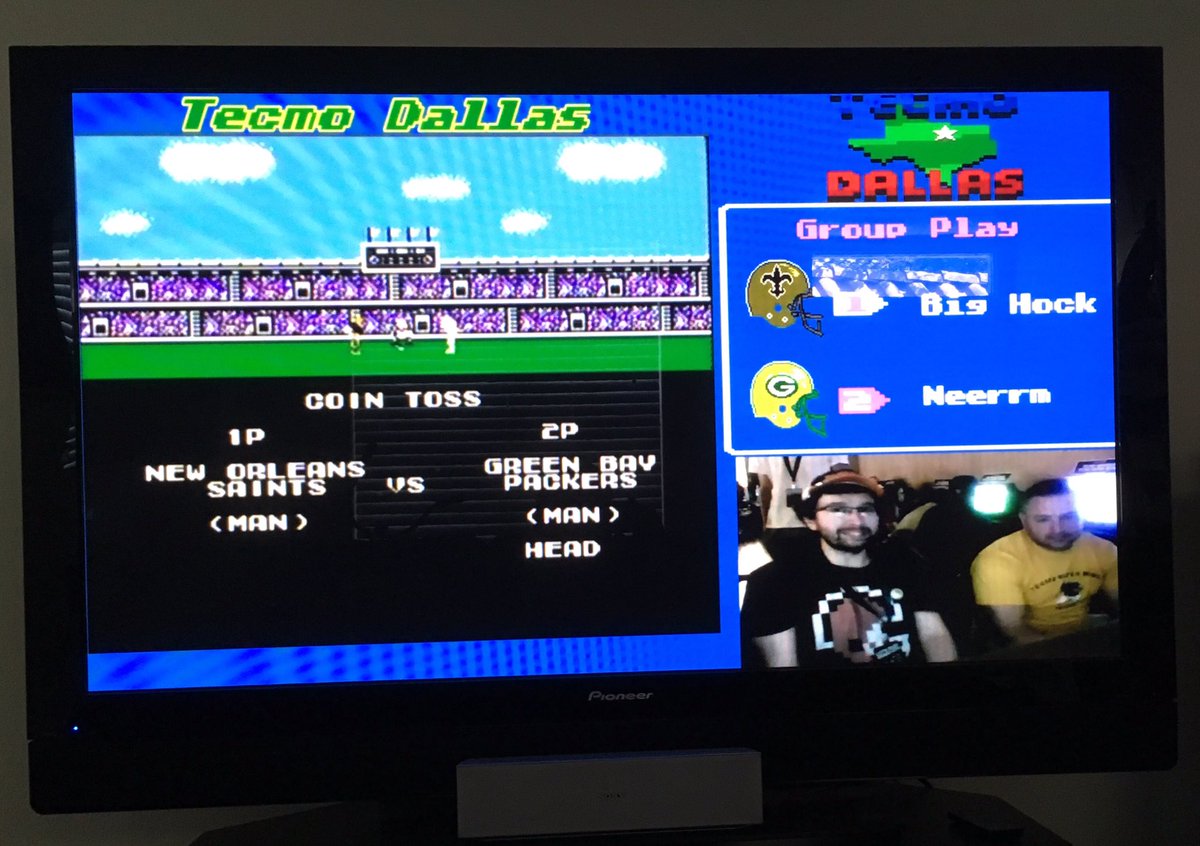 BruddogTecmo's tweet photo. Sorry its neerm vs hock at #TecmoDallas #retrogaming #TecmoSuperBowl https://t.co/Pjf9yKQvCF
