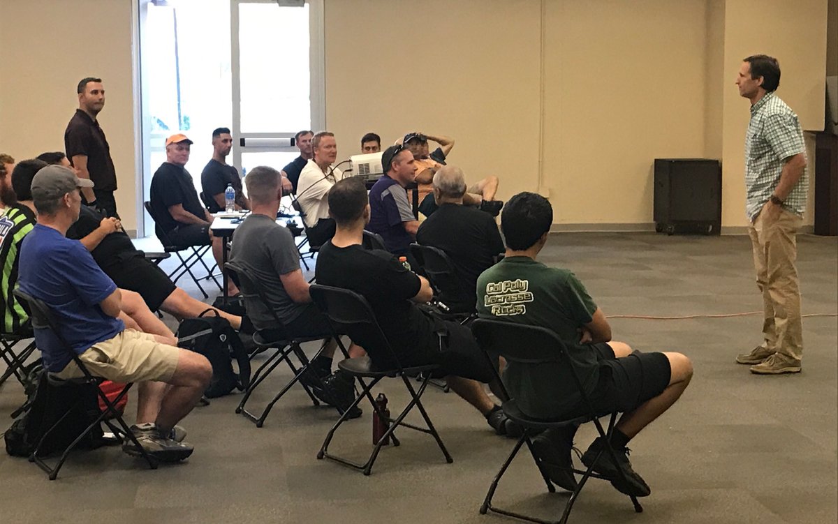 Big thank you 2 <a href="/NLL/">NLL</a> VP of Lacrosse Operations for stopping by to talk 2 our refs at our pre tournament meeting. #refdevelopment