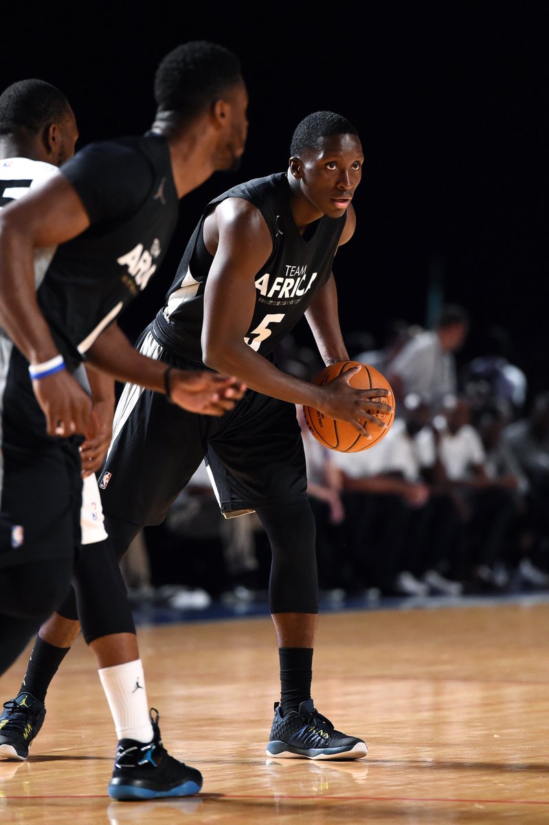 Pacers's tweet photo. Victor Oladipo is the MVP of the #NBAAfricaGame 2017! 

28 points, 9 rebounds, and 5 assists https://t.co/niWAMCxjLl
