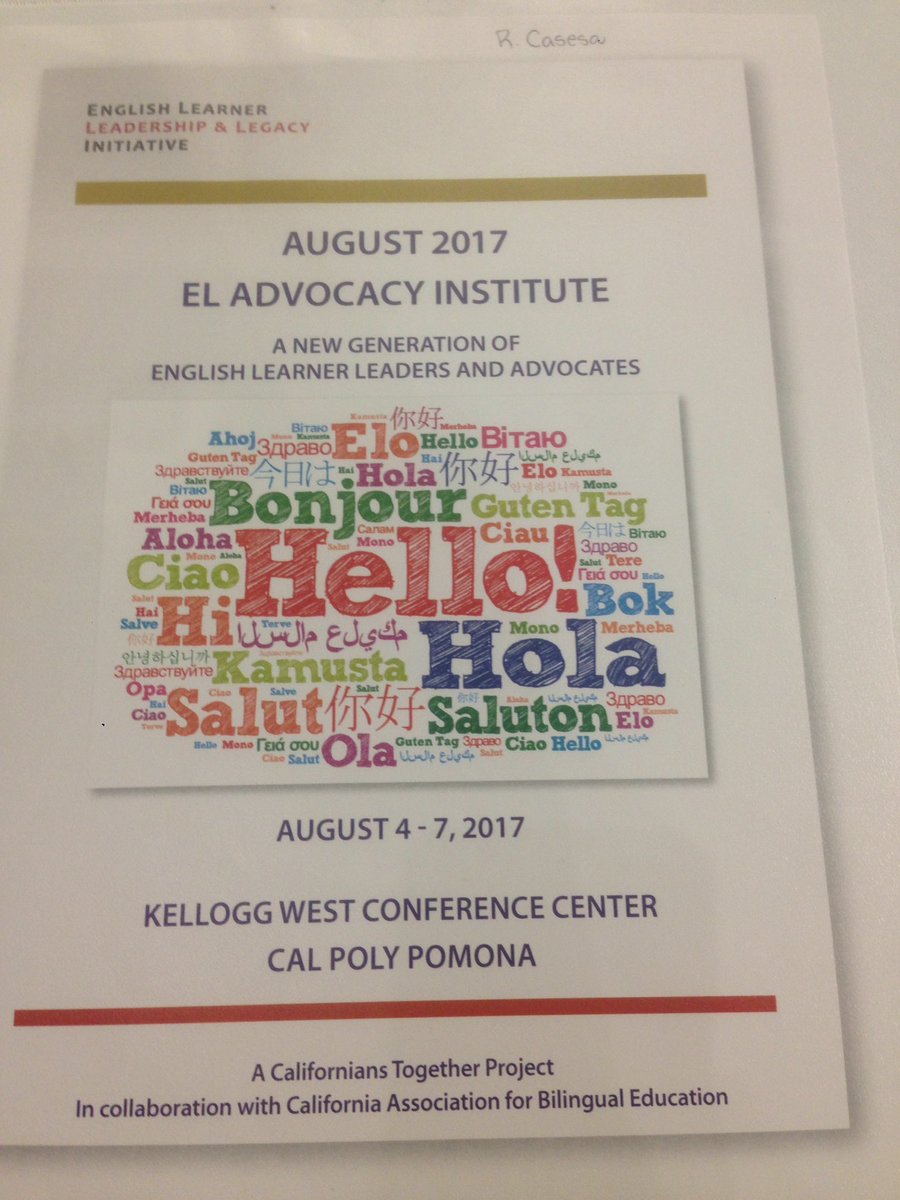 DualLanguageSSU's tweet photo. Day 2 of the EL Advocacy Institute. #ELLLI @CalTog @calpolypomona https://t.co/rhMfQb1vKA