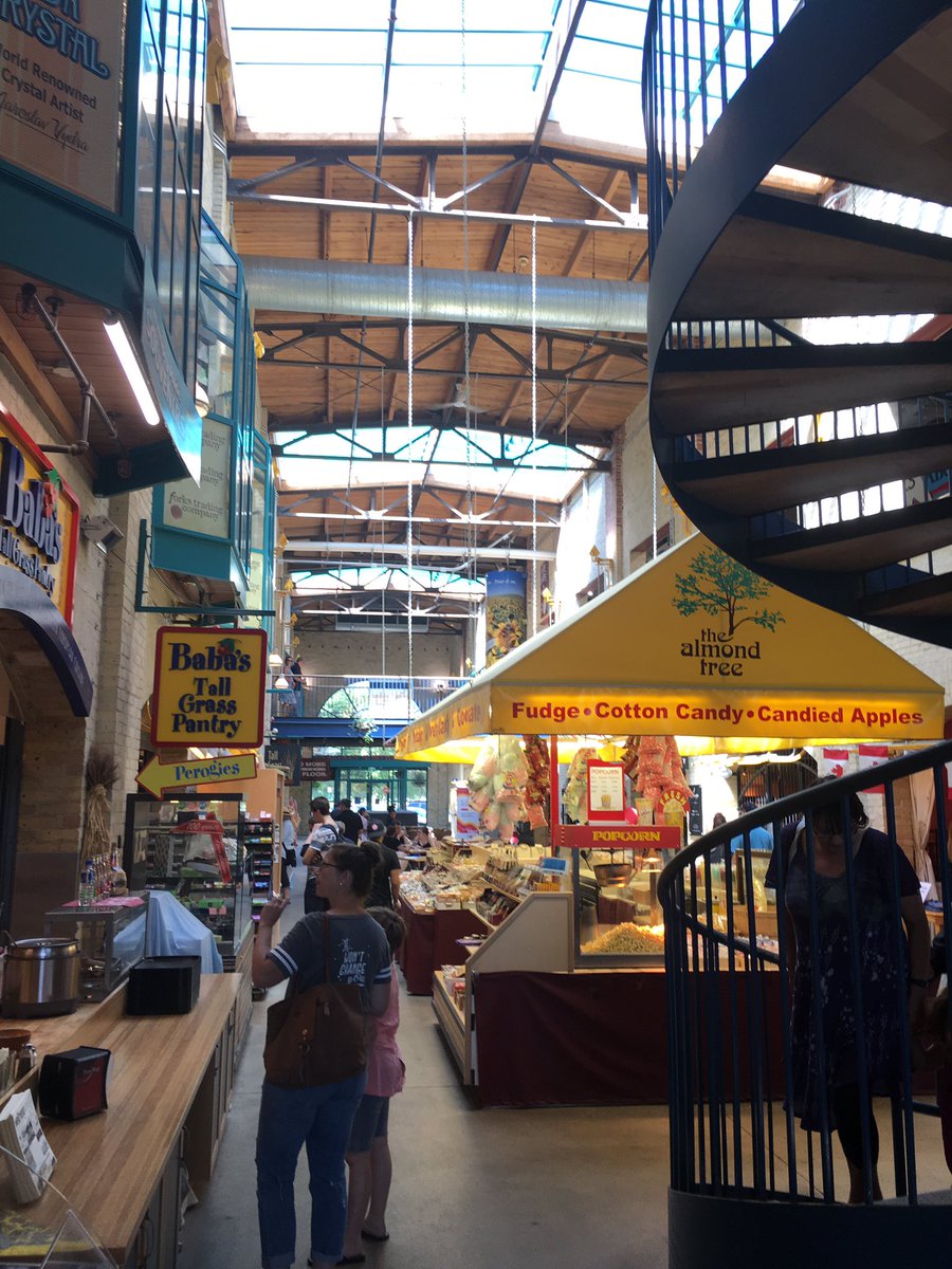markleblancPG's tweet photo. The Forks Market in Winnipeg is pretty sweet I must say. Gorgeous architecture and great vibe. #CraftBeer #greatjava #greatfood https://t.co/rOVeav8vzX